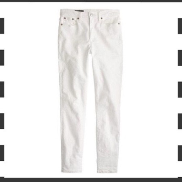 J. Crew Denim - J Crew Lookout high rise crop jeans in white
